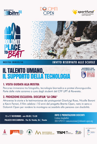 Eventi Extra: visite guidate per le scuole a Dolomiti: Place to Beat